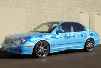 2003 Hyundai Sonata SEMA car by Rick Dore Kustoms