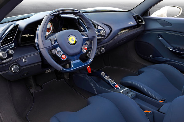 2017 Ferrari 488 Spider Interior 70th Anniversary special edition 