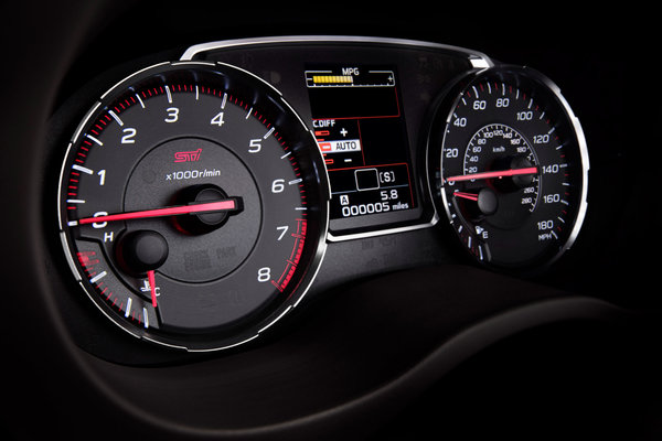 2018 Subaru WRX STi Instrumentation